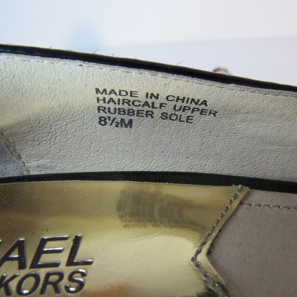 MICHAEL KORS Leopard Calf Hair Open Toe Pump - Picture 8 of 10